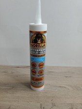 Gorilla Clear 100 Silicone Sealant Caulk, All Purpose, 10 oz Cartridge, Clear 