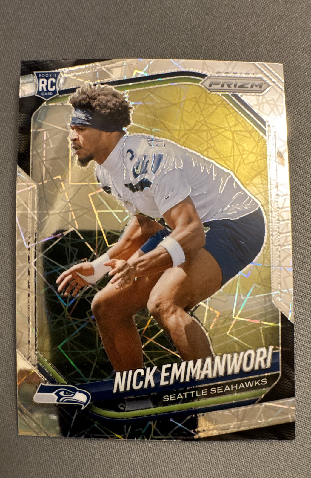 2025 Panini Prizm - Rookies Nick Emmanwori #320 Lazer Prizm (RC)