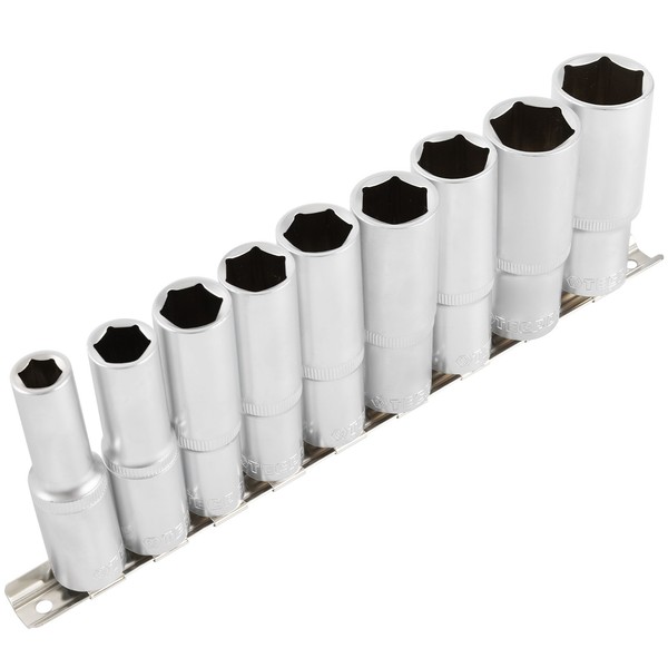 Tecpo SteckschlÜSsel Satz 1/2 Zoll Lang NÜSse 10-24 Mm StecknÜSse Kfz Nuss Set-image