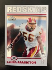 Lavar Arrington 2004 Topps Chrome Rookie Card (RC) #18. rookie card picture