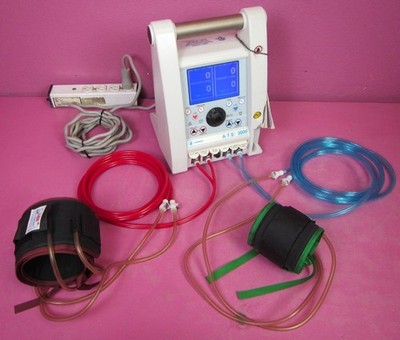 Zimmer ATS 3000 Automatic Dual Surgical Tourniquet System w/ 2 Cuffs, New Tubing
