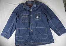 Vintage 1950s Hercules Denim Chore Coat Jacket Blanket Lining Made In USA