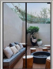 Magnetic Screen Door Heavy Duty Hands-Free Mosquito Mesh Anti Bugs Fly Curtain