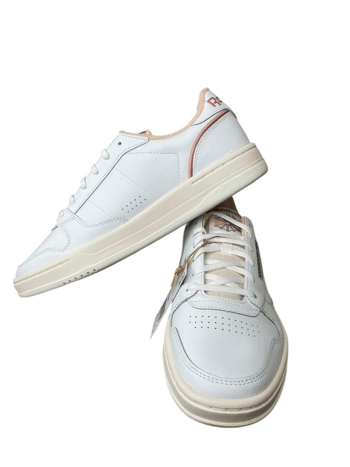 Reebok Women Sneaker Phase Court 100201450 Tennis White Pink Size 6.5 M thumbnail 6