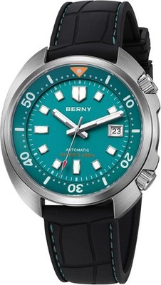 BERNY AM1970M-YE 200M Automatic Sapphire Men's Diver Authentic Watch 80301_2