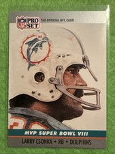 1990 Pro Set #8 Larry Csonka Super Bowl MVP Collectibles Miami Dolphins