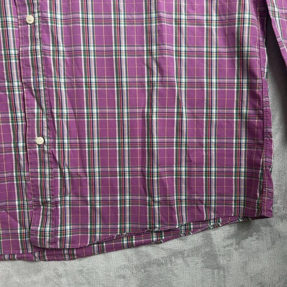 Camisa Burberry London Para Hombres 2XL Rosa Nova Cuadros Abotonada Informal Hecha en EE. UU. Foto 4 de 4