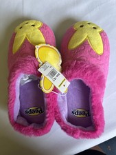Peeps Pink Bunny Faux Fur Slippers Women  s 13/1 NWT Comfort Foam