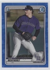 2020 Bowman Draft Chrome Blue Refractor 134/150 Sam Weatherly #BD-109 7u4