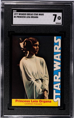 1977 Wonder Bread Star Wars #3 Princess Leia Organa — SGC 7
