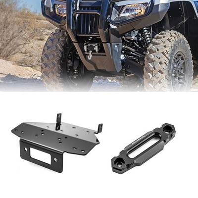 WEISEN ATV Winch Mount+4 7/8'' Hawse Fairlead For Honda Rubicon TRX700 2024-2026