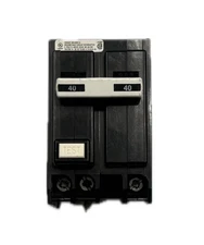 USED EATON GFTCB240 BR TYPE 2 POLE 40A GFCI W  Ground Fault Circuit breaker