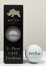 ace7co 3-piece CAST Urethane Soft Control Golf Ball Sleeve 3 pc 