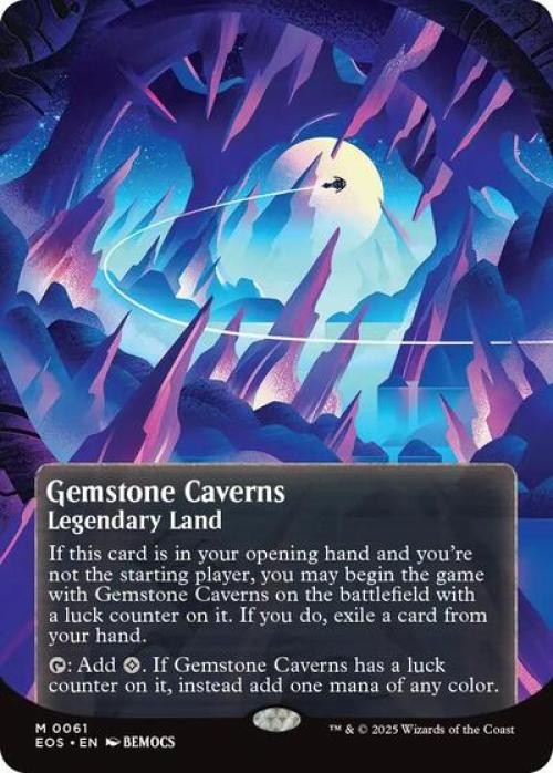 mtg 宝石の洞窟　foil Gemstone Caverns (0061) (Borderless) -Foil Near Mint MTG Stellar