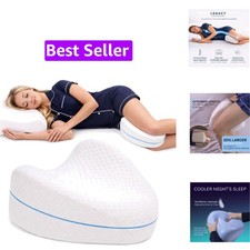 Legacy Leg Knee Foam Support Pillow for Side Sleepers Soothing Relief for B...