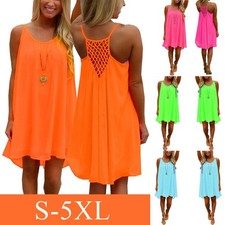 Plus Size Ladies Sundress Dress Dresses Cold Shoulder Floral Beach Swing Holiday