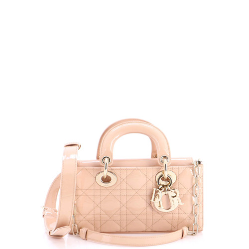 Christian Dior Lady D-Joy Bag Cannage Quilt Patent Small