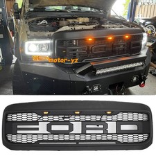 Front Grill For Ford F250 F350 1999-2004 Bumper Grille Raptor Style Mesh Black