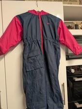 Vintage Togz Waterproof All-in-One Rainsuit Navy & Pink Kids