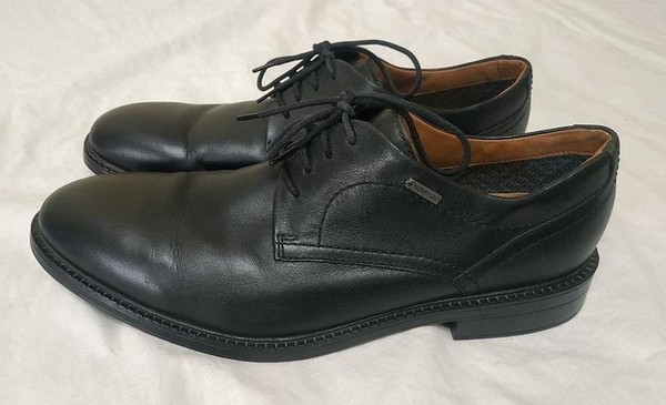 Men Clarks Heels Black Leather 41 #7BI7
