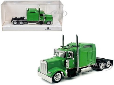 KENWORTH W900L TRUCK W/SLEEPER LIME GREEN 1/87 (HO) BY HO LOGISTICS HL-90004