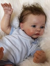 Lifelike Reborn Baby Dolls Boy 19 Inch Full Body Silicone Realistic Newborn Baby