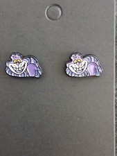 Smiling Cheshire Cat Stud Earrings Alice In Wonderland