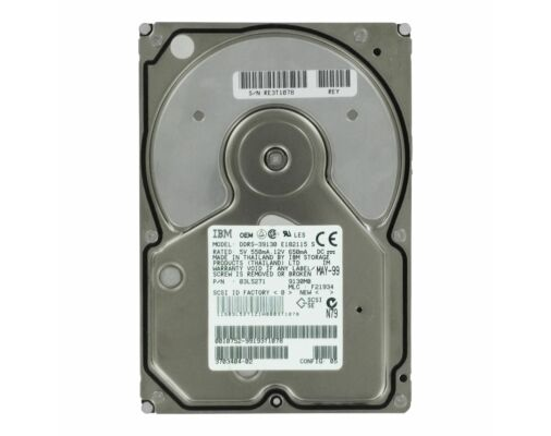 IBM Sun 9.1GB SCSI 80pin 7.2k 3.5in HDD ( 03L5271 DDRS-39130 370-3404-02 ) REF