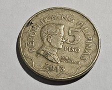 2013 Philippines 5 peso piso Coin circulated