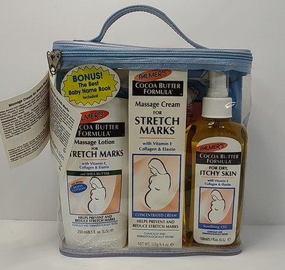 Palmer's Just For Moms Skin Care Set/Bonus Baby Name Book And Carry Bag Pregnant