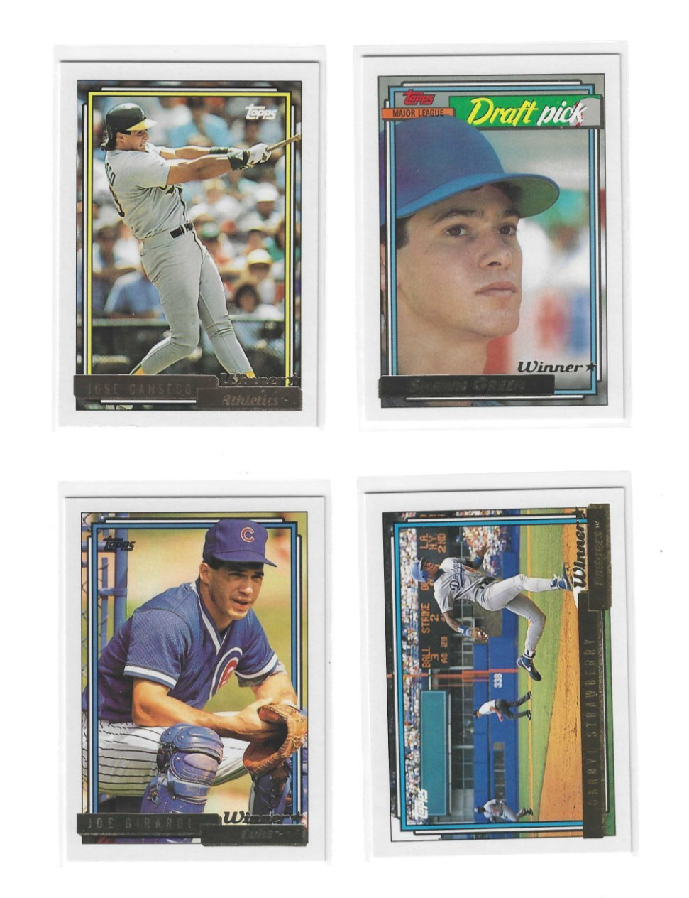 1992 Topps Baseball Gold Winner - COMPLETE YOUR SET - Pick Your Favs