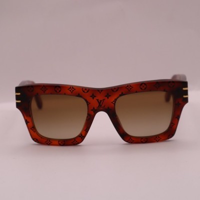 LOUIS VUITTON LV BLADE SUNGLASSES Z1483E BROWN MONOGRAM Pre-Owned