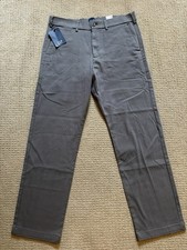 Mens Dress Pants 32x30 Chino Grey New with Tags Classic Fit