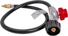 Nexgrill 36" Propane Regulator and Hose – Adjustable 10 PSI LP Gas Black 