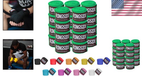 Neon Green Mexican Style Boxing Hand Wraps - 10 Pairs for Ultimate Protection - Picture 2 of 6