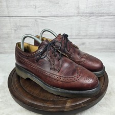 RARE VINTAGE Dr. Martens 3989 Brogue Wingtip Oxford Made In England Size 7 EU 38