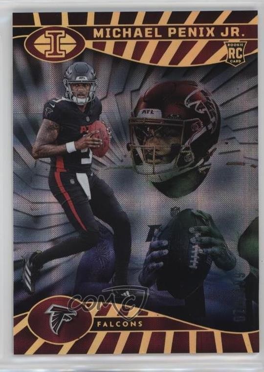 2024 Illusions Trophy Collection Mirrored /499 Michael Penix Jr #4 Rookie RC lc0