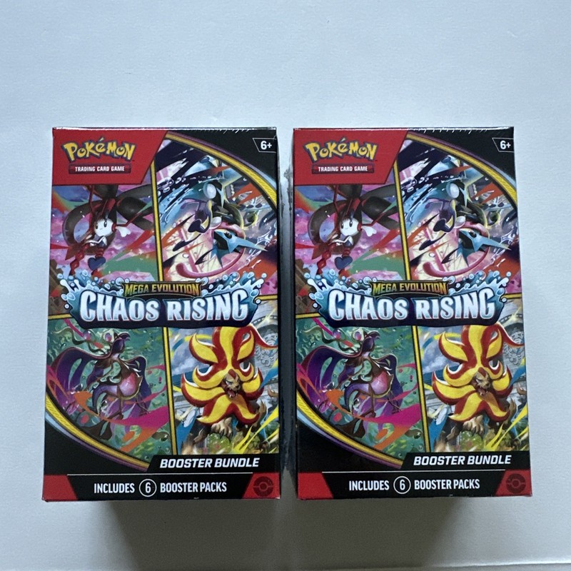Pokemon TCG LOT OF 2!Chaos Rising Booster Bundle Brand New Sealed