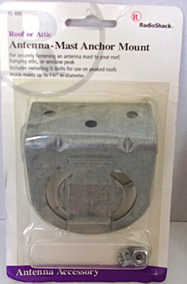Radio Shack #15-888 Roof or Attic TV Antenna Mast Anchor Mount      NEW