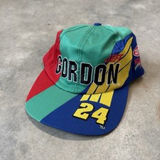 Vintage 90s Jeff Gordon Nascar Racing Embroidered Snaback Hat Rare