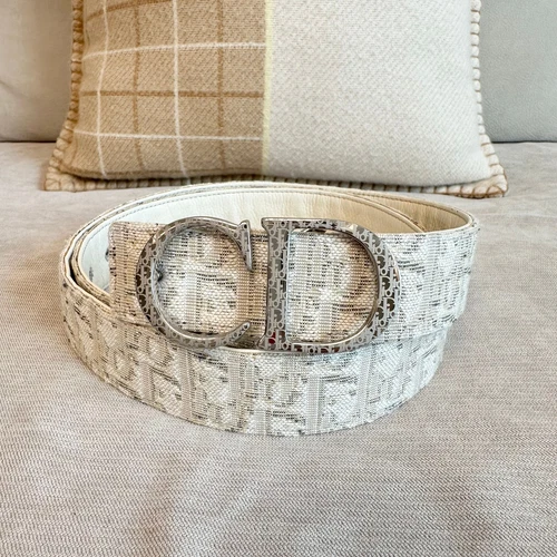 Ceinture homme oblongue réversible Dior logo CD (SKU: 90)