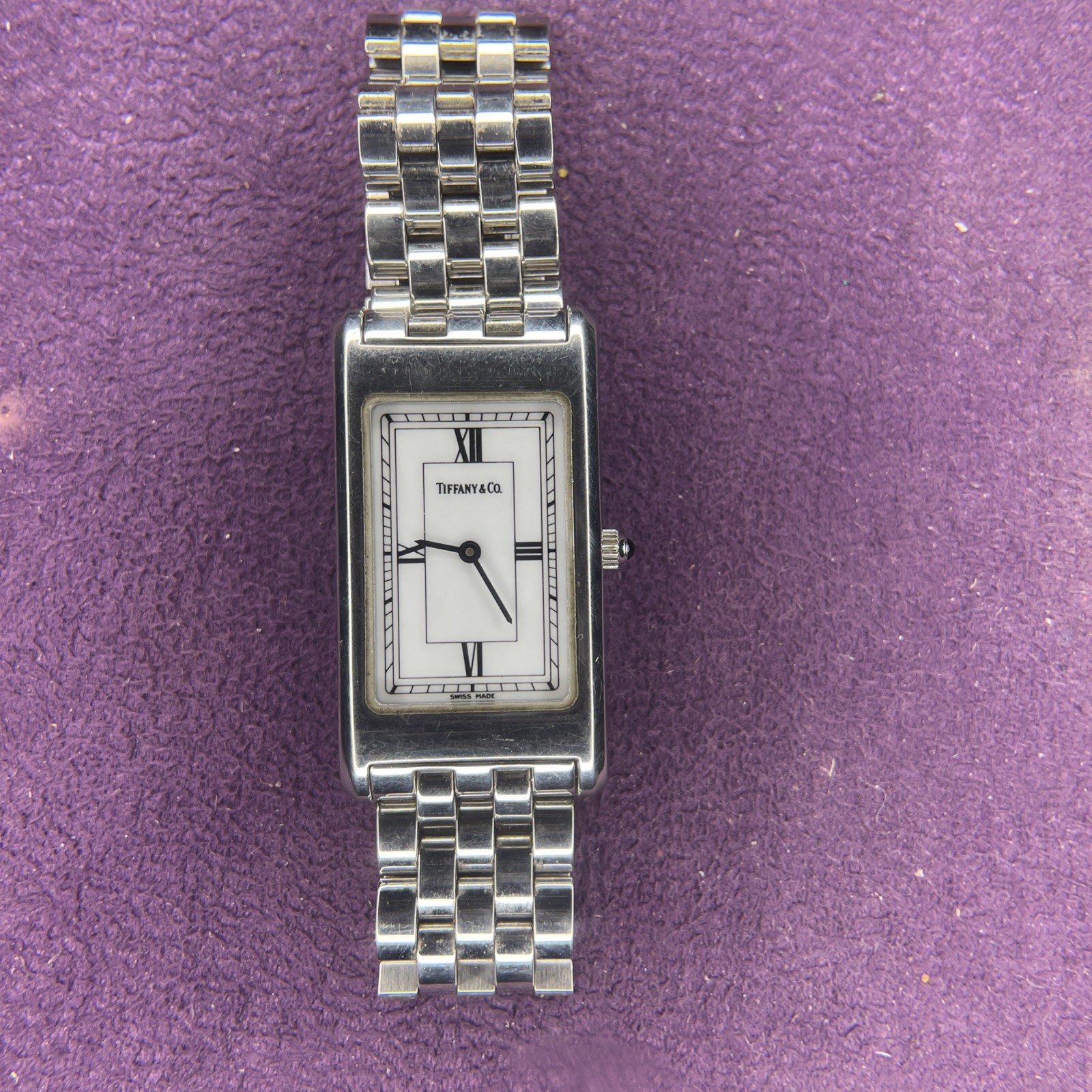 Tiffany & Co Stainless Steel Rectangular Women’s Watch Working
