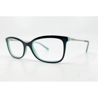 Tiffany & Co TF 2169 8055 Black Blue Cat Eye Eyeglasses  display picture 2