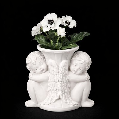 Scioto S-3779 Ceramic Slip Mold Small Double Cherub Candleholder 5.75 Inch