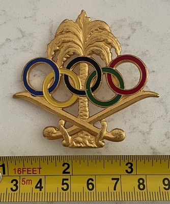 RARE - LARGE - 1984 Los Angeles Olympic Saudi Arabia Team Pin great 2028 LA
