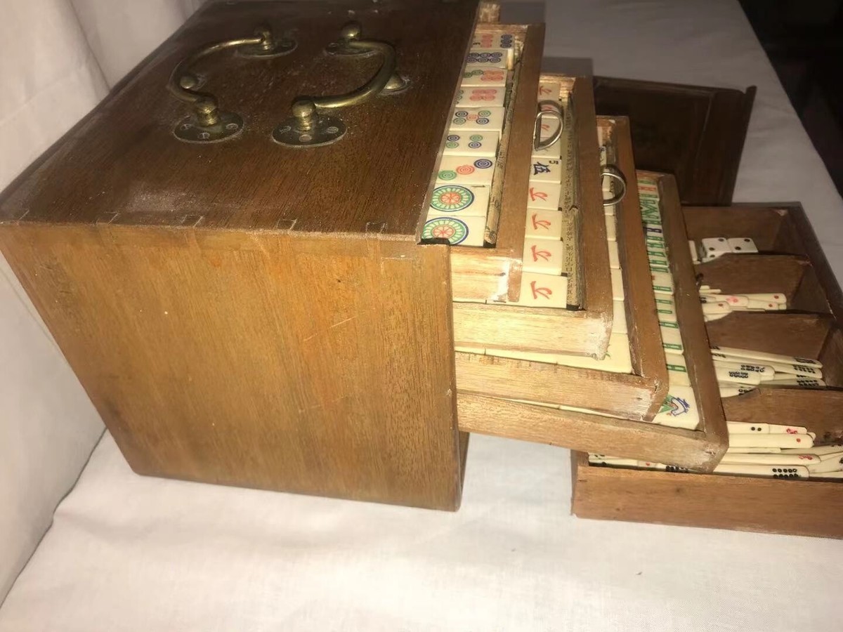 Antique 148 Piece Mahjong Set - Fifth Avenue Gift Shop New York