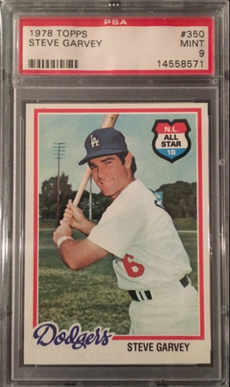 1978 Topps Steve Garvey 350 PSA 9