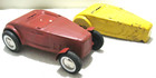 2 Vintage Buddy L Hot Rod Pressed Steel Roaster Car - Re Builder Toy