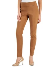 I.n.c. International Concepts Women's Mid-Rise Skinny Pants Brown Saira SZ 18