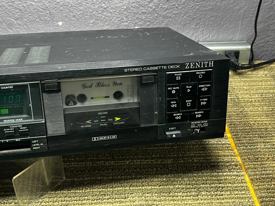 Zenith CV670 Auto-Reversa Estéreo Cassette Deck AC120V 60Hz Buen Estado 43736 Foto 4 de 4